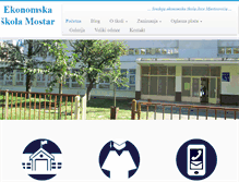 Tablet Screenshot of ekonomska-mostar.com